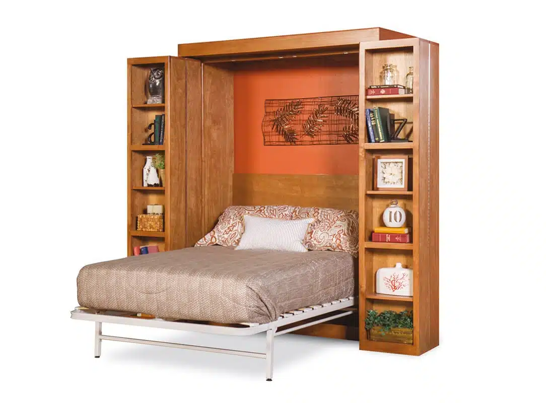 Library wall bed