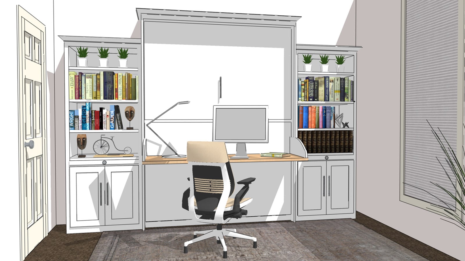 desk bed murphy beds mirage inspiration diego san office