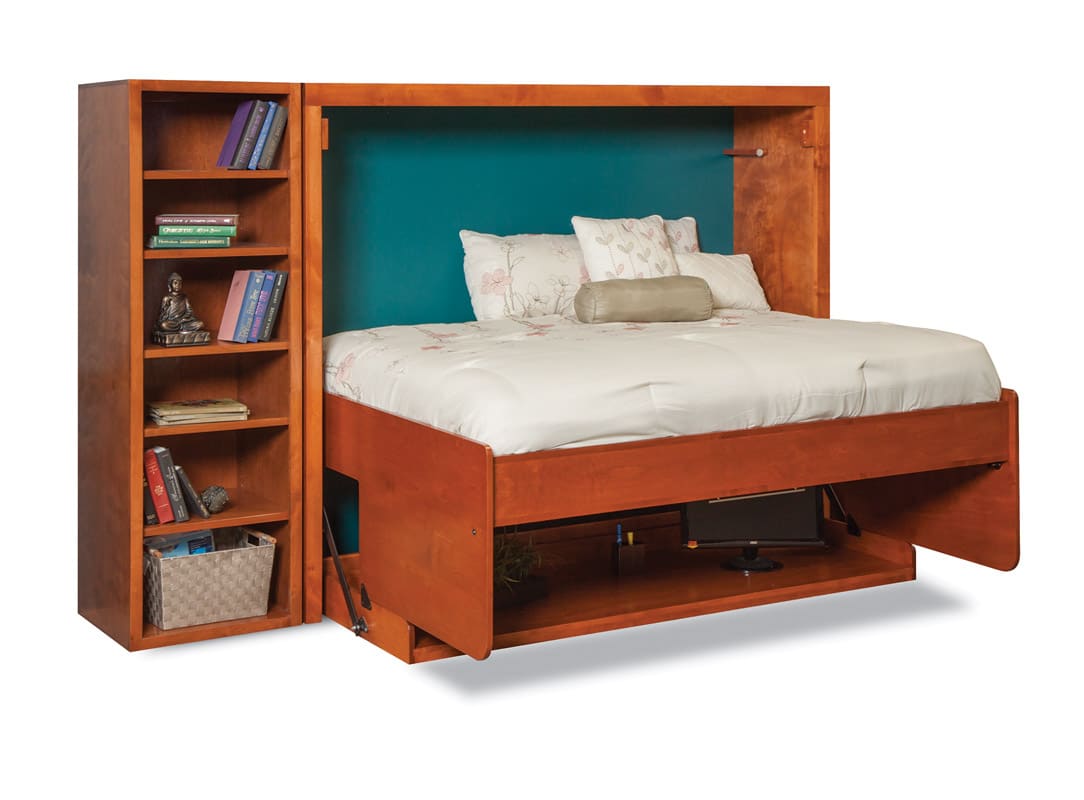 mirage horizontal desk wall bed