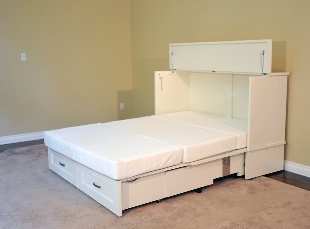 movable cabinet beds mattress