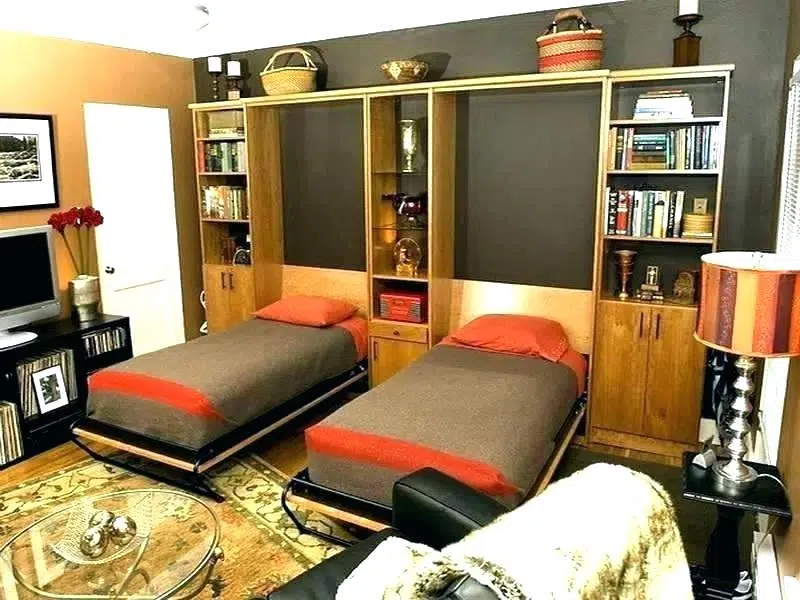 shared bedroom for siblings wall beds